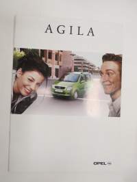 Opel Agila 2000 -myyntiesite / sales brochure