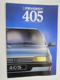 Peugeot 405 1988 -myyntiesite / sales brochure