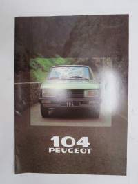 Peugeot 104 1980 -myyntiesite / sales brochure
