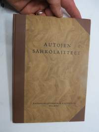Autojen sähkölaitteet - Kansanvalistusseuran kirjeopiston opetuskirjeet sidottuna, perusteellista tietoa v. 1958