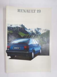 Renault 19 1991 -myyntiesite / sales brochure