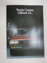Toyota Corona Liftback GL 1979 -myyntiesite / sales brochure