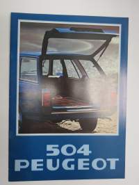 Peugeot 504 1978 -myyntiesite / sales brochure