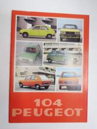 Peugeot 104 1978 -myyntiesite / sales brochure