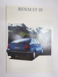 Renault 19 1991 -myyntiesite / sales brochure