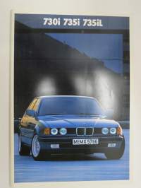 BMW 730i, 735i, 735iL 1987 -myyntiesite -sales brochure