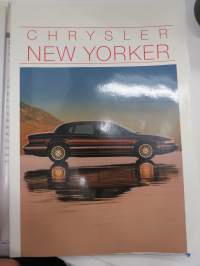 Chrysler New Yorker 1995, suomenkielinen myyntiesite, maahantuojan lanseerauskansio