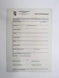 Moottoriajoneuvon luovutustodistus -