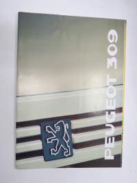 Peugeot 309 1989 -myyntiesite / sales brochure