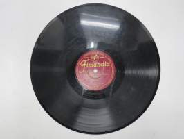Finlandia P 148, Vilho Kari - Maailman onnellisin / Anja Sini - Kaunein ruusu -savikiekkoäänilevy / 78 rpm 10