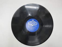 Decca SD 5337, Matti Louhivuori ja Metro-Tytöt - Vanha mustalainen / Metro-Tytöt - Kottarainen -savikiekkoäänilevy / 78 rpm 10