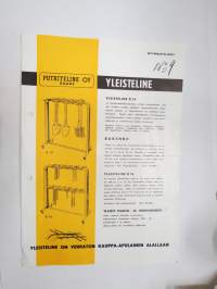 Putkiteline Oy - Yleisteline R14, R16 myymäläkaluste -myyntiesite / brochure