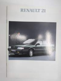 Renault 21 -myyntiesite / sales brochure