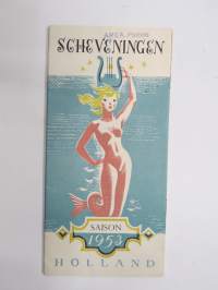 Scheveningen Saison 1953 - Holland -matkailuesite / kartta - travel brochure / tourist map
