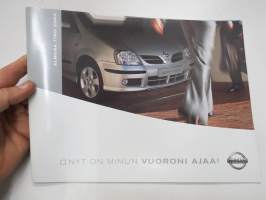 Nissan Almera Tino 2004 -myyntiesite / sales brochure