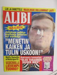 Alibi 2012 nr 4, Jollaksen palkkamurhaaja, Jammun viimeiset hetket, Niko Lindholm poltti ihmisen ratikkapysäkillä, Bad Machine-jengi, Pohjanmaan Pia-surmat, ym.