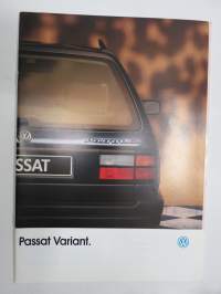 Volkswagen Passat Variant 1990 -myyntiesite / sales brochure, in finnish