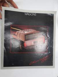 Chevrolet 1984 Wagons Cavalier, Celebrity, Caprice Classic, Suburban, Sportvan, S-10 Blazer, K10 Blazer -myyntiesite / sales brochure