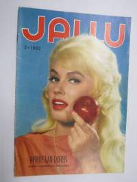 Jallu 1962 nr 2 Kansikuva Mamie van Doren, Nuoria tyttöjä katoaa arabimaihin, Olin mies - nyt nainen - Kurt Hamström osa 2., Lunta ja lempeä, ym.