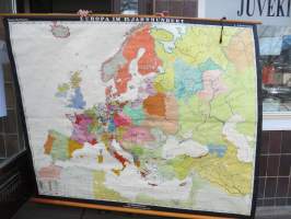 Europa im 15. Jahrhundert - Eurooppa 15. vuosisadalla, Herman Haack, 1956 - seinäkartta / koulukartta