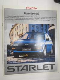 Toyota Starlet 1985 -myyntiesite / sales brochure
