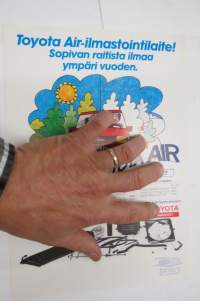 Toyota Air ilmastointilaite -myyntiesite / sales brochure