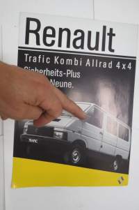 Renault Trafic Combi Allrad 4 x 4 -myyntiesite / sales brochure