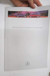 Mercedes-Benz - Die E-Klasse Coupés und Cabriolets 1996 -myyntiesite / sales brochure