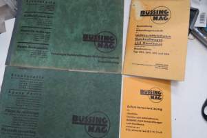 Büssing-NAG Ersatzteile - Spare Parts Diesel Motor Typ LD 3, 4, 5, 6 - Fahrgestelle Typen 350 (305), 400 (375), Behandlungsvorschrift für leichte und mittelschwere