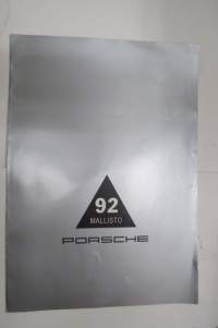 Porsche 1992 mallisto - 968, 911, 928 GTS -myyntiesite / sales brochure