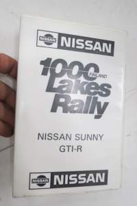 Nissan Sunny GTI-R - 1000 Lakes Rally Finnland tuotevideo -mainosvideo VHS / promoting video