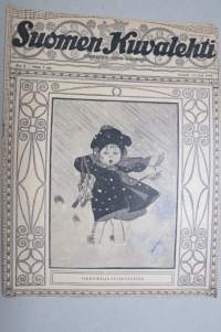 Suomen Kuvalehti 1919 nr 4, kansikuva Pikku-Maija tuiskusäässä, Naisemme vapauttamme vartioimassa, Suomen poikain Viroon (vapaussota) lähtö, Jääkäri Albert Penttilä