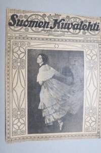 Suomen Kuvalehti 1919 nr 13, kansikuva Ruotsalainen tanssija Ronny Johansson, Arkkipiispa Nathan Söderblom, Vapaussodan kolme mainehikasta lapuanpäivää, ym.