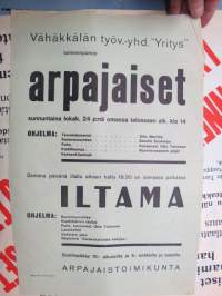 Vähäkkälän (Vähikkälä?) työväenyhdistys