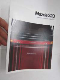 Mazda 323 Hatchback 3-ov. / Sedan 4-ov. / F 5-ov. 1990 -myyntiesite / sales brochure