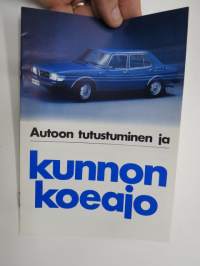 Saab - autoon tutustuminen ja kunnon koeajo -myynitesite / sales brochure