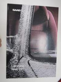 Saab - Lämmitin 091 -myyntiesite / sales brochure