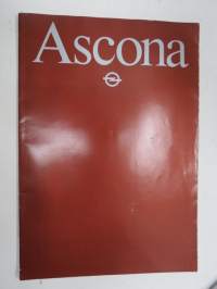 Opel Ascona 1982? -myyntiesite / sales brochure