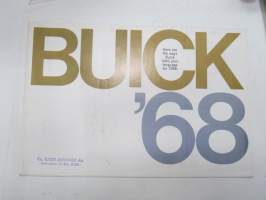 Buick 1968 -sales brochure / myyntiesite, Oy Turun Autohalli Ab -leimattu