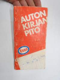 Esso - auton kirjanpito ja Esso Test huoltoasemaluettelo 1.1.1973