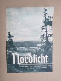 Nordlicht - Organ der Ostseegesellschacft - Finnischer Zeitspiegel 1940 nr 1 Herbst -saksalaismyönteinen aikakauslehti, mm. V.A. Koskenniemi, J.O. Hannula, Anitra