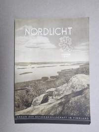 Nordlicht - Organ der Ostseegesellschacft - Finnischer Zeitspiegel 1941 nr 4 Sommer -saksalaismyönteinen aikakauslehti, mm. Onni Okkonen, Alvar Aalto, Sakari Pälsi