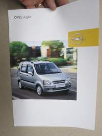 Opel Agila -myyntiesite / sales brochure