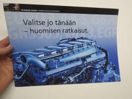 Scania voimalinjavaihtoehdot -myyntiesite / sales brochure