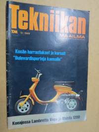Tekniikan Maailma 1969 nr 12, Kesän harrastukset ja kurssit, Mikä on mitäkin kaitafilmi-kamerassa, Urheilullisuutta ja linjakkuutta pienellä rahalla, ym.