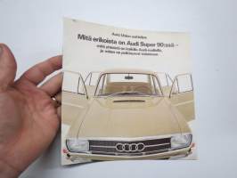 Audi Super 90 1968 -myyntiesite / sales brochure