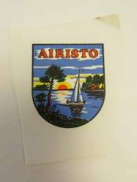 Airisto-kangasmerkki / matkailumerkki / hihamerkki / badge -pohjaväri valkoinen