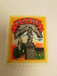 Raahe-kangasmerkki / matkailumerkki / hihamerkki / badge -pohjaväri valkoinen