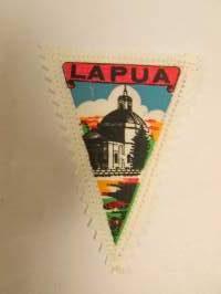 Lapua-kangasmerkki / matkailumerkki / hihamerkki / badge -pohjaväri valkoinen