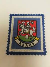 Raahe-kangasmerkki / matkailumerkki / hihamerkki / badge -pohjaväri sininen